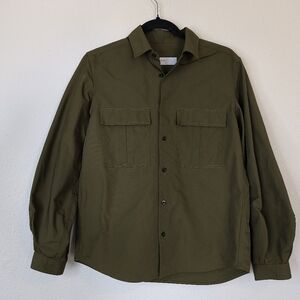 TOGA PULLA Green Puff Long Sleeve Button Shirt Size US 10